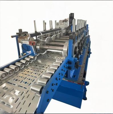 Beli Mesin Sistem Cable Tray Desain Customized CU Channel Cable Tray Roll Forming Machine online manufacture