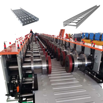 Beli Metal 7.5KW kabel Tray Roll Forming Mesin 40GP kabel Tray Membuat Mesin online manufacture