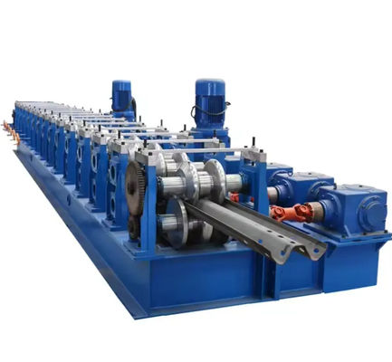 Beli Mesin Otomatis Jalan Raya Guardrail Forming Mesin Profil High Speed Membuat 7.5Kw online manufacture