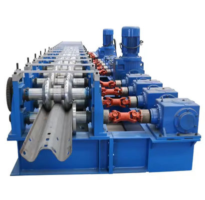 Beli Disesuaikan Otomatis High Speed Guard Rail Protect Panel Mesin Highway Guardrail Roll Forming Machine online manufacture